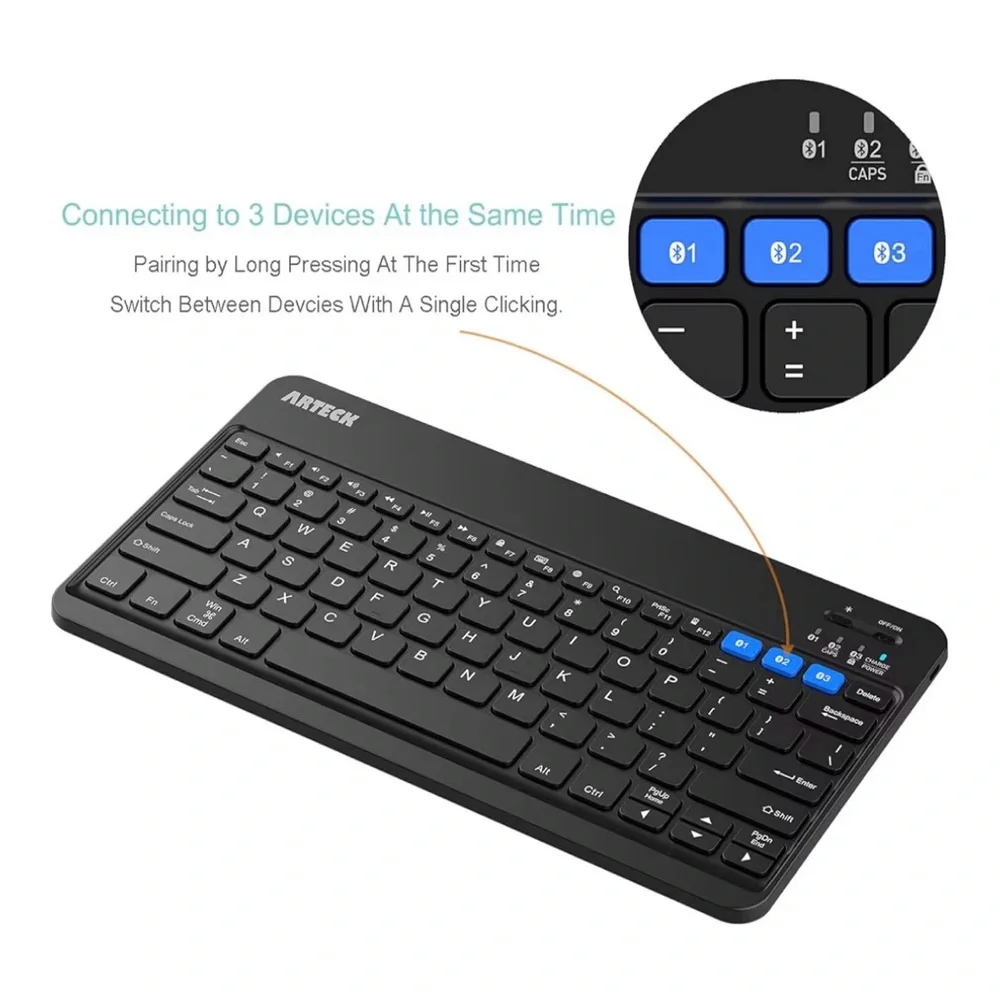 NEW Arteck Bluetooth Keyboard